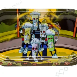 CLOUDZ - Medium Rolling Tray - "The Gang