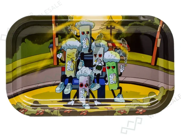 CLOUDZ - Medium Rolling Tray - "The Gang
