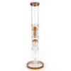 Phoenix 17 Inch Dual Mashroom Percolator Bamboo Glass Bong