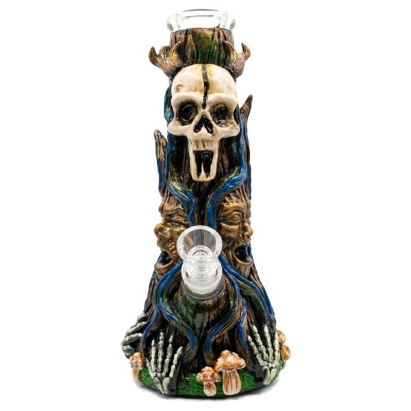 Phoenix 10" 3D Skull Monster Design 7MM Glass Bong