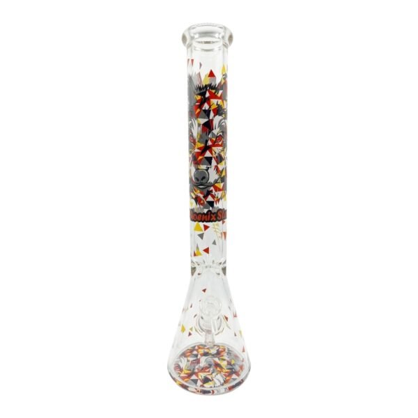 Phoenix 18 Inch Decal Printed Heavy Ice Catcher Beaker Bong