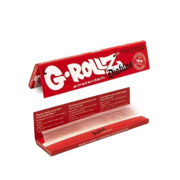 g-rollz-diablos-50-white-kingsize-slim-papers G Rollz Diablos King Size Slim Rolling Paper