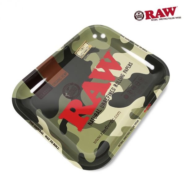 Raw Camo 14 Inch Metal Rolling Tray