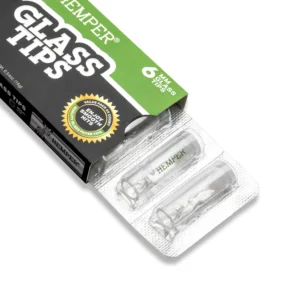 Hemper-stikliniai-filtrai-5-vnt.-6-mm Hemper Glass Tips 6MM