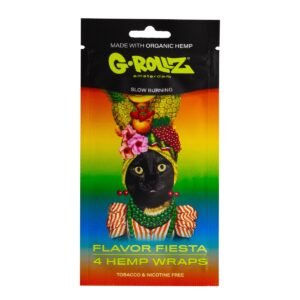PR1516E-DIS-1 G-ROLLZ Preservative Free 4X Hemp Wrap - Flavor Fiesta