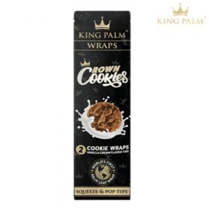 28303 King Palm Hemp Wraps W/ Flavor Tips - Crown Cookies
