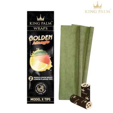 King Palm Hemp Wraps W/ Flavor Tips - Golden Mango