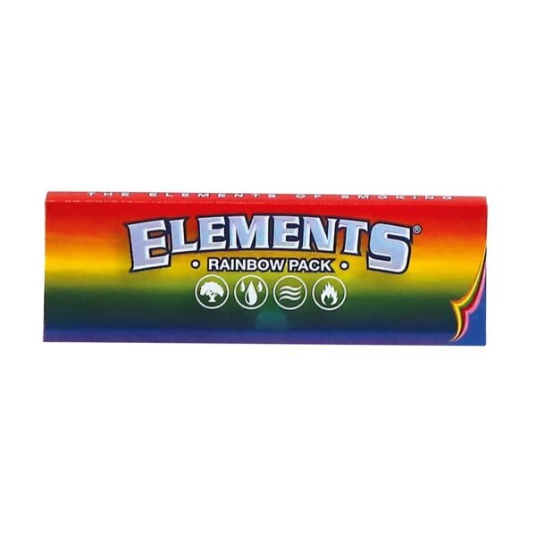 elements-rainbow-1-1-4-medium-size-papers-zigarettenpapier~2 Elements Rainbow 1 1/4 Size Rolling Paper