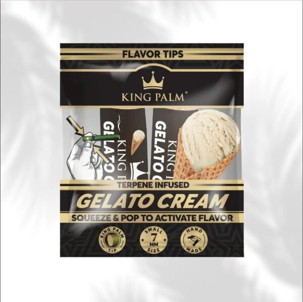 tipgelato King Palm Squeeze And Pop Flavor Infused Filters Pack Of 2 - Gelato Cream
